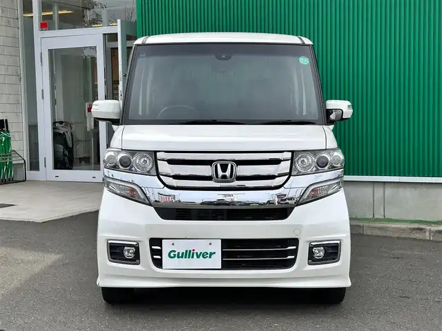 ホンダ Ｎ ＢＯＸ カスタム ターボ SSパッケージ 宮城県 2017(平29)年 8.8万km プレミアムホワイトパールⅡ シティブレーキアクティブシステム/純正8インチナビ（VXM-175VFEi）/・CD/DVD/・Bluetooth/・フルセグTV/バックカメラ/ビルトインETC/両側パワースライドドア/ハーフレザーシート/シートヒーター/革巻きステアリング/クルーズコントロール/パドルシフト/ステアリングスイッチ/HIDヘッドランプ/フォグランプ/オートライト/スマートキー/プッシュスタート/電動格納ミラー/純正15インチAW/純正フロアマット/ドアバイザー/W/サイド/カーテンエアバッグ