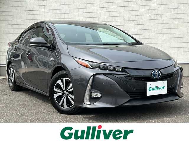 トヨタ プリウス ＰＨＶ A ユーティリティプラス 福島県 2018(平30)年 2.8万km グレーメタリック 純正１１．６インチ縦型ナビ　フルセグ　バックＣ　Ｂｌｕｅｔｏｏｔｈ　シートヒーター　レーダークルーズ　デジタルミラー型ドラレコ　ＥＴＣ２．０　純正１５ＡＷ　ＡＣ１００Ｖ電源　オート４眼ＬＥＤライト