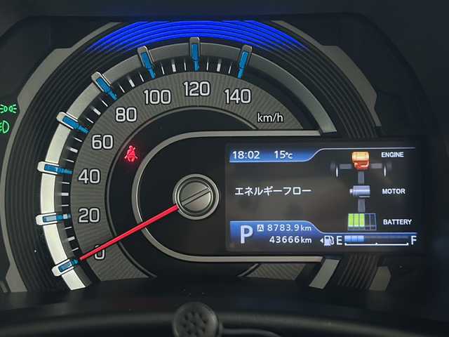 スズキ ハスラー Jスタイル 宮城県 2022(令4)年 4.4万km ブルーイッシュブラックパール デュアルカメラブレーキサポート/スズキセーフティサポート	/・後退時ブレーキサポート	/・車線逸脱抑制制御機能	/・車線逸脱警報機能	/・パーキングソナー	/・横滑り防止装置	/・ハイビームアシスト	/バックカメラ/純正8型ナビ/・BT.HDMI.CD.DVD.SD.USB/フルセグTV/前席シートヒーター/ビルトインETC/革巻ステアリング/ステアリングスイッチ/LEDヘッドライト/LEDフォグランプ/アイドリングストップ/ルーフレール/プッシュスタート/スマートキー/純正15inAW/ドアバイザー/シートバックテーブル