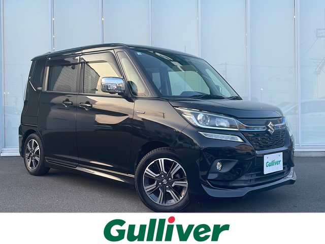 スズキ ソリオ バンディット HV SV 神奈川県 2018(平30)年 6.6万km スーパーブラックパール 純正8インチメモリナビ/CD/DVD/Bluetooth/フルセグ/【CN-RZ846】/全方位カメラ/両側パワースライドドア/デュアルブレーキサポート/レーンキープアシスト/クルーズコントロール/クリアランスソナー/パドルシフト/ステアリングスイッチ/LEDヘッドライト/オートライト/プッシュスタート/スマートキー