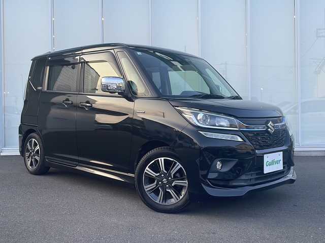スズキ ソリオ バンディット HV SV 神奈川県 2018(平30)年 6.6万km スーパーブラックパール 純正8インチメモリナビ/CD/DVD/Bluetooth/フルセグ/【CN-RZ846】/全方位カメラ/両側パワースライドドア/デュアルブレーキサポート/レーンキープアシスト/クルーズコントロール/クリアランスソナー/パドルシフト/ステアリングスイッチ/LEDヘッドライト/オートライト/プッシュスタート/スマートキー