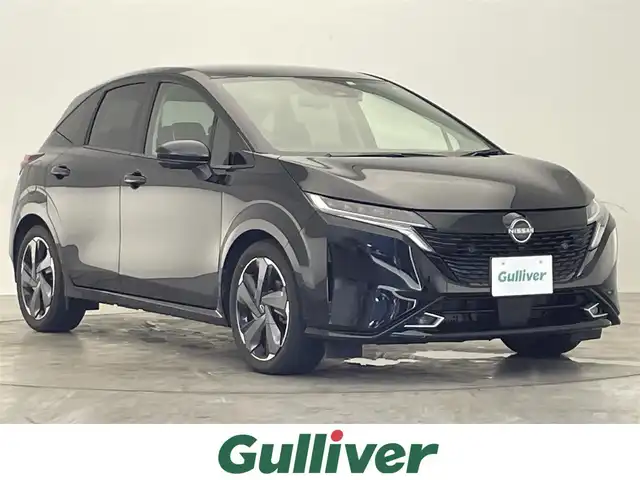 日産 オーラ G レザーエディション 滋賀県 2023(令5)年 1.2万km 黒 純正9インチナビ/Bluetooth/USB/AppleCarPlay/フルセグテレビ/アラウンドビューモニター/プロパイロット/全方位運転支援システム/・インテリジェントエマージェンシーブレーキ/・踏み間違い衝突防止アシスト/・標識検知機能/・前方衝突予測警報/・車線逸脱警報/・ふらつき警報/・車線逸脱防止支援システム/・エマージェンシーストップシグナル/インテリジェントルームミラー/ビルトインETC2.0/ドライブレコーダー/置くだけ充電/BOSEサウンドシステム/LEDヘッドライト/オートライト/プシュスタート/スマートキー