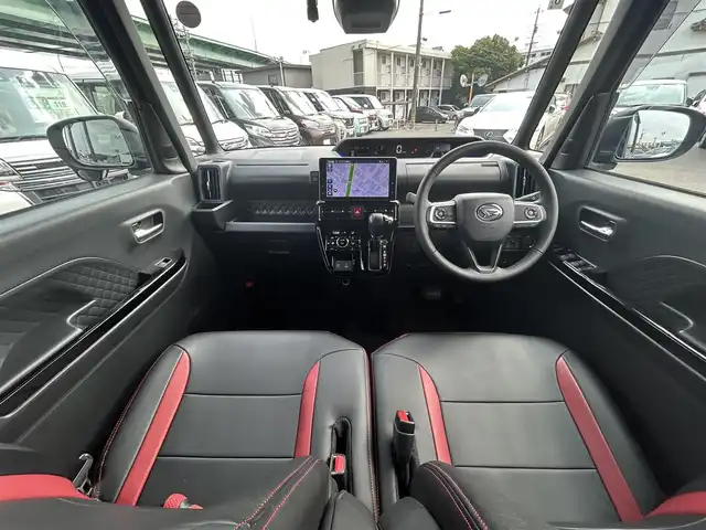 ダイハツ タント カスタム RS スタイルセレクション 愛知県 2022(令4)年 3.7万km ブラックマイカメタリック ワンオーナー/サイドバイザー/純正フロアマット/純正SDナビ/FM/AM/フルセグTV/BT/DISC/HDMI/SD/USB/アラウンドビューモニター/純正ドラレコ/ビルトインETC/クルコン/衝突被害軽減ブレーキ/レーンキープアシスト/パーキングアシスト/アイドリングストップ/クリアランスソナー/LEDヘッドライト/オートライト/保証書/取扱説明書/スマートキー/スペアキー