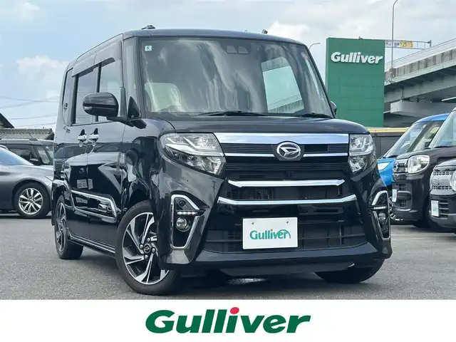 ダイハツ タント カスタム RS スタイルセレクション 愛知県 2022(令4)年 3.7万km ブラックマイカメタリック ワンオーナー/サイドバイザー/純正フロアマット/純正SDナビ/FM/AM/フルセグTV/BT/DISC/HDMI/SD/USB/アラウンドビューモニター/純正ドラレコ/ビルトインETC/クルコン/衝突被害軽減ブレーキ/レーンキープアシスト/パーキングアシスト/アイドリングストップ/クリアランスソナー/LEDヘッドライト/オートライト/保証書/取扱説明書/スマートキー/スペアキー
