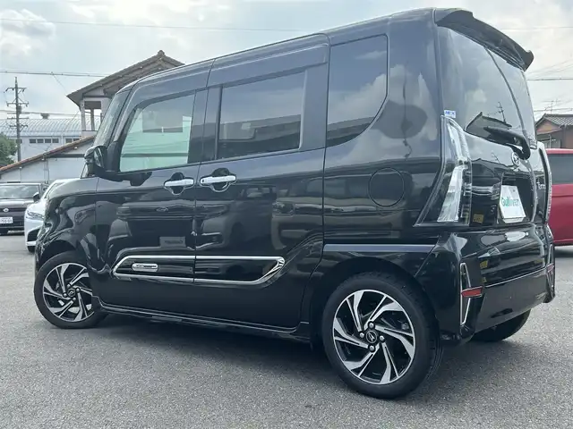 ダイハツ タント カスタム RS スタイルセレクション 愛知県 2022(令4)年 3.7万km ブラックマイカメタリック ワンオーナー/サイドバイザー/純正フロアマット/純正SDナビ/FM/AM/フルセグTV/BT/DISC/HDMI/SD/USB/アラウンドビューモニター/純正ドラレコ/ビルトインETC/クルコン/衝突被害軽減ブレーキ/レーンキープアシスト/パーキングアシスト/アイドリングストップ/クリアランスソナー/LEDヘッドライト/オートライト/保証書/取扱説明書/スマートキー/スペアキー