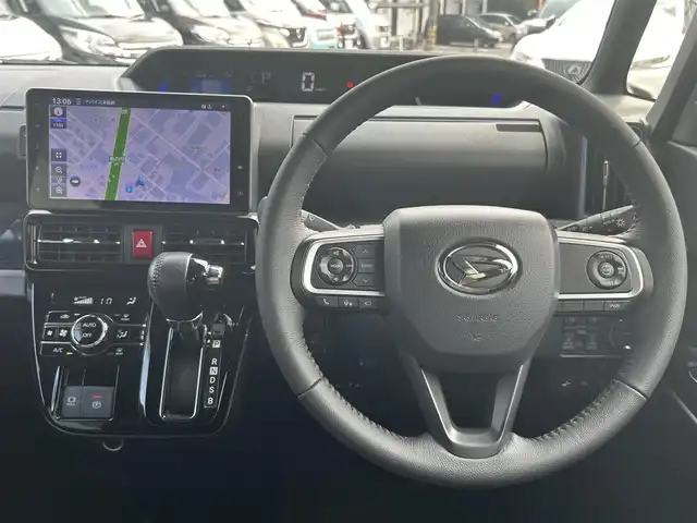 ダイハツ タント カスタム RS スタイルセレクション 愛知県 2022(令4)年 3.7万km ブラックマイカメタリック ワンオーナー/サイドバイザー/純正フロアマット/純正SDナビ/FM/AM/フルセグTV/BT/DISC/HDMI/SD/USB/アラウンドビューモニター/純正ドラレコ/ビルトインETC/クルコン/衝突被害軽減ブレーキ/レーンキープアシスト/パーキングアシスト/アイドリングストップ/クリアランスソナー/LEDヘッドライト/オートライト/保証書/取扱説明書/スマートキー/スペアキー