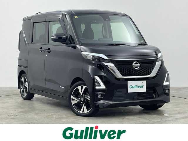 日産 ルークス HWS Gターボ プロパイロットED 群馬県 2020(令2)年 4.8万km ブラック 純正９インチナビ　アラウンドビューモニター　ＬＥＤライト　ＡＨＢ　純正１５インチＡＷ　ステアリングリモコン　コーナーセンサー　ステアリングリモコン　ＥＴＣ　プッシュスタート　横滑り防止装置　禁煙車