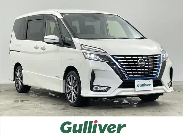 日産 セレナ e－パワー ハイウェイスター V 千葉県 2021(令3)年 4.5万km ブリリアントホワイトパール 禁煙車/エマージェンシーブレーキ/レーンキープアシスト/プロパイロット/ブラインドスポットモニター/純正10型メモリビ/　CD/DVD/BT/フルセグTV/両側パワースライドドア/アラウンドビューモニター/ETC/電子パーキング/オートホールド/ステアリングスイッチ/革巻きステアリング/スマートキー&プッシュスタート/純正16インチアルミホイール/LEDヘッドライト/フォグライト
