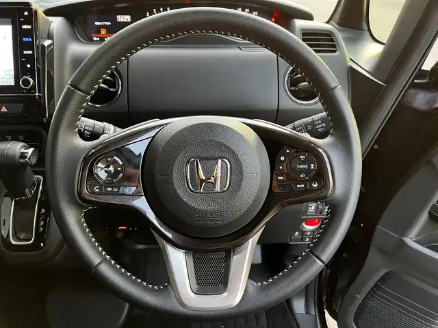 ホンダ Ｎ ＢＯＸ カスタム G EX ターボ ホンダセンシング 滋賀県 2019(令1)年 0.5万km プレミアムベルベットパープル・パール 純正9インチナビ/Bluetooth/CD/DVD/USB/フルセグTV/ホンダセンシング/バックカメラ/追従クルーズコントロール/両側パワースライドドア/アイドリングストップ/シートヒーター/ハーフレザー/MTモード付AT/LEDヘッドライト/オートハイビーム/ステアリングリモコン/前後ドライブレコーダー/ビルトインETC/プッシュスタート/スマートキー