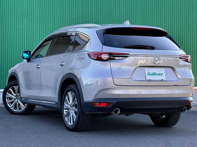 マツダ ＣＸ－８ XD エクスクルーシブモード 宮城県 2021(令3)年 3.6万km プラチナクォーツメタリック サンルーフ/BOSEサウンドシステム/ドライバーアテンションアラート/車間認知支援システム/車線逸脱警報システム/ブラインドスポットモニタリング/レーンキープアシストシステム/SBS/SCBS/パーキングセンサー/ヘッドアップディスプレイ/360度ビューモニター/マツダコネクトナビ/・Bluetooth/・フルセグTV/・AppleCarPlay/AndroidAuto/ETC/ドライブレコーダー/ワイヤレス充電/電動リアゲート/レザーシート/パワーシート（運転席メモリー機能付）/シートヒーター/ベンチレーション/ステアリングヒーター/革巻きステアリング/ステアリングスイッチ/パドルシフト/電動パーキングブレーキ/ブレーキホールド/アダプティブLEDヘッドランプ/フォグランプ/オートライト/スマートキー＆プッシュスタート/スペアキー/エンジンスターター/電動格納ミラー/純正19インチAW/純正フロアマット/ドアバイザー/W/サイド/カーテンエアバッグ