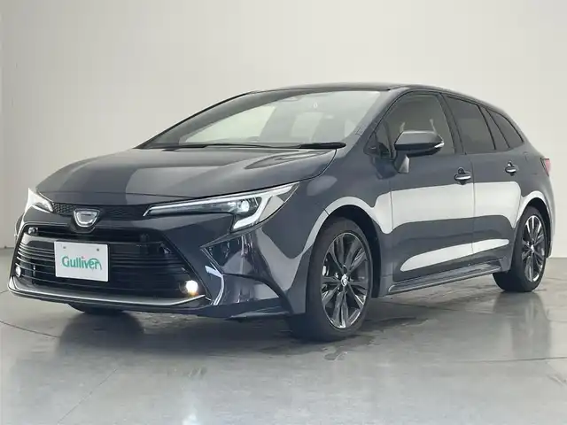 トヨタ カローラツーリング ハイブリッド ダブルバイビー 愛知県 2024(令6)年 1.2万km マッシブグレー 純正８型ＤＡ　フルセグＴＶ　Ｂｌｕｅｔｏｏｔｈ　ＵＳＢ　バックカメラ　純正前後ドラレコ　ＥＴＣ　黒ハーフレザー　レーダークルコン　純正アルミホイール　衝突軽減　ＬＥＤヘッドライト　スマートキー　禁煙車