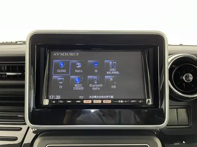 スズキ スペーシア カスタム HYBRID XS 大分県 2018(平30)年 8万km アーバンブラウンパールメタリック 社外7インチナビ/(CD/DVD/BT/フルセグTV)/バックカメラ/両側パワースライドドア /ハーフレザーシート/シートヒーター/スマートキー/プッシュスタート/ETC/電格ミラー/オートライト/LEDヘッドライト/ドライブレコーダー