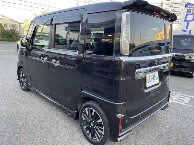 スズキ スペーシア カスタム HYBRID XS 兵庫県 2018(平30)年 8万km アーバンブラウンパールメタリック 社外7インチナビ/(CD/DVD/BT/フルセグTV)/バックカメラ/両側パワースライドドア /ハーフレザーシート/シートヒーター/スマートキー/プッシュスタート/ETC/電格ミラー/オートライト/LEDヘッドライト/ドライブレコーダー