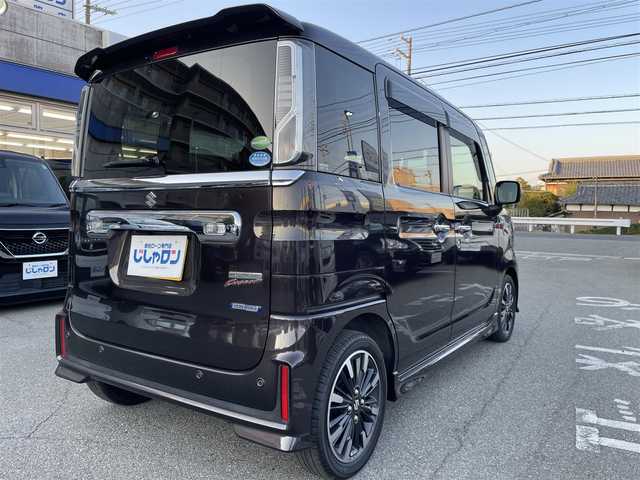 スズキ スペーシア カスタム HYBRID XS 兵庫県 2018(平30)年 8万km アーバンブラウンパールメタリック 社外7インチナビ/(CD/DVD/BT/フルセグTV)/バックカメラ/両側パワースライドドア /ハーフレザーシート/シートヒーター/スマートキー/プッシュスタート/ETC/電格ミラー/オートライト/LEDヘッドライト/ドライブレコーダー