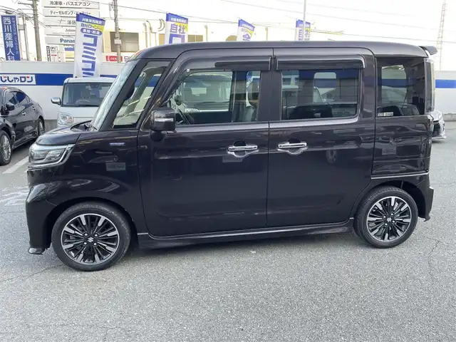 スズキ スペーシア カスタム HYBRID XS 兵庫県 2018(平30)年 8万km アーバンブラウンパールメタリック 社外7インチナビ/(CD/DVD/BT/フルセグTV)/バックカメラ/両側パワースライドドア /ハーフレザーシート/シートヒーター/スマートキー/プッシュスタート/ETC/電格ミラー/オートライト/LEDヘッドライト/ドライブレコーダー