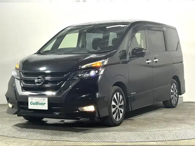 日産 セレナ ハイウェイスター 大阪府 2017(平29)年 6.2万km ダイヤモンドブラック 純正9incナビTV 360カメラ フリップダウンモニター クルーズコントロール 衝突軽減ブレーキ レーンアシスト リアオートエアコン パークアシスト クリアランスソナー 両側パワースライドドア ドライブレコーダー ETC