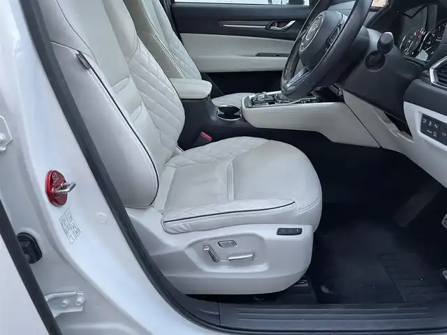 マツダ ＣＸ－８ XD エクスクルーシブモード 滋賀県 2022(令4)年 7.6万km スノーフレイクホワイトパールマイカ サンルーフ/BOSEサウンド/純正10インチメーカーナビ/(AM/FM/BT/USB/フルセグTV）/白革シート/全周囲モニター/パワーバックドア/コーナーセンサー/パワーシート/メモリーシート/シートヒーター/シートベンチレーション/衝突軽減ブレーキ/レーントレーシングアシスト/レーダークルーズコントロール/置くだけ充電/アイドリングストップ/革巻きステアリング/ステアリングスイッチ/オートライト/電動サイドブレーキ/プッシュスタート/フロアマット/電格ウインカーミラー/スペアキー