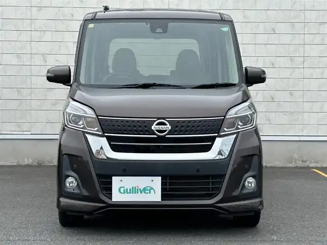 日産 デイズ ルークス HWS X Vセレクション 茨城県 2018(平30)年 5.9万km アッシュブラウンM 純正ナビ/【フルセグTV/CD/DVD/Bluetooth】/両側パワースライドドア/アラウンドビューモニター/コーナーセンサー/エマージェンシーブレーキ/ハーフレザーシート/リヤサーキュレーター/アイドリングストップ/純正15インチAW/純正フロアマット/オートライト/オートハイビーム/スマートキー