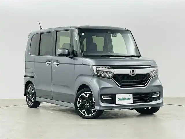 ホンダ Ｎ ＢＯＸ カスタム G L ターボ ホンダセンシング 福島県 2019(平31)年 4.1万km シャイニンググレーM ホンダセンシング/・レーンキープアシスト/・ACC/・衝突被害軽減ブレーキ/・車線逸脱警報/・コーナーセンサー/純正メモリナビゲーション/【AM/FM/CD/Bluetooth】　/型番:VXM-194CI/バックカメラ　/ハーフレザーシート　/ドライブレコーダー　/パドルシフト　/両側パワースライドドア　/プッシュスタート　/スマートキー　/ターボ　/純正アルミホイール