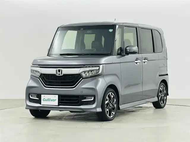 ホンダ Ｎ ＢＯＸ カスタム G L ターボ ホンダセンシング 福島県 2019(平31)年 4.1万km シャイニンググレーM ホンダセンシング/・レーンキープアシスト/・ACC/・衝突被害軽減ブレーキ/・車線逸脱警報/・コーナーセンサー/純正メモリナビゲーション/【AM/FM/CD/Bluetooth】　/型番:VXM-194CI/バックカメラ　/ハーフレザーシート　/ドライブレコーダー　/パドルシフト　/両側パワースライドドア　/プッシュスタート　/スマートキー　/ターボ　/純正アルミホイール