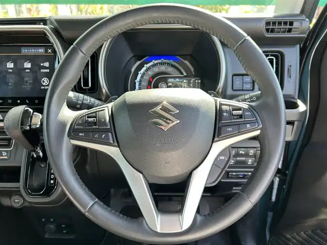 スズキ ハスラー Jスタイル Ⅱ ターボ 鹿児島県 2023(令5)年 1万km デニムブルー ガンメタリック 2トーン 純正ナビ/デジタルインナーミラー/フルセグTV/バックカメラ/全周囲カメラ/クルーズコントロール/オートライト/LEDヘッドライト/純正フロアマット/純正アルミホイール/スマートキー/保証書/取扱説明書