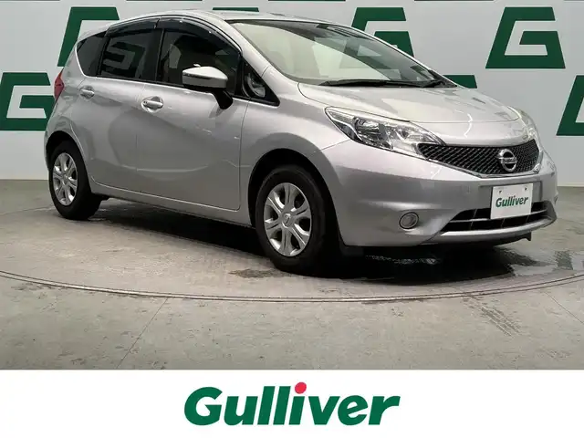 日産 ノート XVセレ +セーフ 鹿児島県 2015(平27)年 5.4万km ブリリアントシルバー 禁煙車/純正ナビ/・CD/DVD/・フルセグTV/・BT/・SD/・USB/バックカメラ/ブレーキアシスト/衝突軽減ブレーキ/リアコーナーセンサー/純正フロアマット/純正ドアバイザー/スマートキー/プッシュスタート/取説/保証書