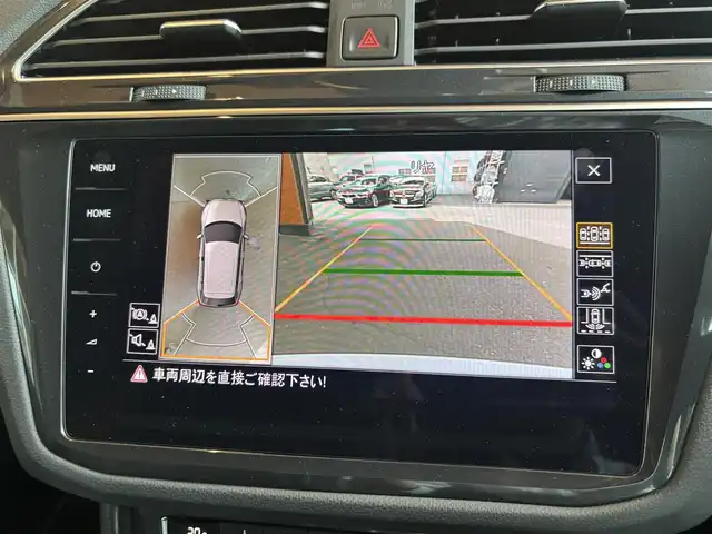 フォルクスワーゲン ティグアン TDI 4モーション Rライン 宮城県 2018(平30)年 7.6万km ピュアホワイト 純正ナビ/全周囲カメラ/AppleCarPlay/AndroidAuto/ハーフレザー/シートヒーター/アイドリングストップ/ACC/レーンキープアシスト/ブラインドスポットモニター/プリクラッシュブレーキ/コーナーセンサー/ステアリングスイッチ/パドルシフト/電動パーキング/オートホールド/バーチャルコックピット/USB×２/LEDヘッドライト/フロントフォグ/保証書/取扱説明書/スペアキー×１