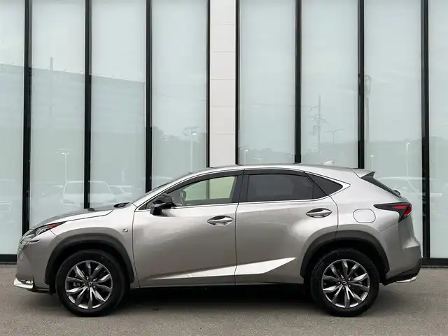 レクサス ＮＸ 200t Fスポーツ 大阪府 2017(平29)年 4.9万km ソニックチタニウム 純正ナビ/   フルセグTV/CD/DVD/Bluetooth/USB/全方位モニター/衝突軽減ブレーキ/横滑り防止装置/コーナーセンサー/ＢＳＭ/前席エアシートヒーター/レーダークルーズコントロール/パドルシフト/運転席、助手席パワーシート/ステアリングヒーター/前後ドライブレコーダー/純正18インチアルミホイール/純正フロアマット/プッシュスタート/スマートキー/レザーシート/ＥＴＣ/三眼ＬＥＤ