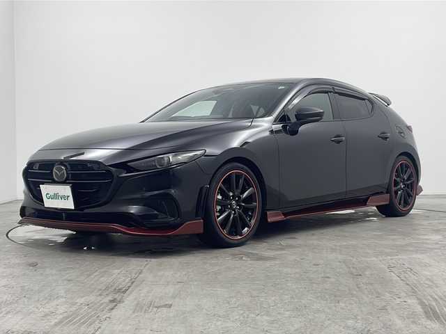 マツダ マツダ３ファストバック 20S ブラックトーンED 三重県 2023(令5)年 2.3万km ジェットブラックマイカ 純正10.25インチナビ/ フルセグTV/Bluetooth/ AppleCarplay/AndroidAuto/全方位カメラ/HUD/BSM/ステアリングヒーター/BOSEサウンド/置くだけ充電/D席メモリー付きパワーシート/ステアリングスイッチ/前後側方車両検知/車両逸脱警報システム/レーンキープアシスト/電子パーキング/スマートブレーキサポート/リアウィング/オートエグゼ タワーバー/フルエアロ/ＫＮＩＧＨＴＳＰＯＲＴＳ製マフラー/オートエグゼ製車高調