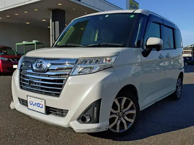 トヨタ ルーミー カスタムG－T 新潟県 2017(平29)年 10.9万km パールホワイトⅢ (株)IDOMが運営する【じしゃロン新潟店】の自社ローン専用車両になります。/こちらは現金またはオートローンご利用時の価格です。自社ローンご希望の方は別途その旨お申付け下さい/純正ナビ（地図SDなし）/CD/DVD視聴可能/フルセグTV視聴可能（走行中視聴可能）/バックカメラ/Bluetooth接続可能/ETC/プッシュスタート/クルーズコントロール/両側パワースライドドア/純正フロアマット/後ろのみコーナーセンサー/横滑り防止装置/衝突被害軽減システム/電動格納ウィンカーミラー/フォグランプ/スマートキー/スペアキー×１