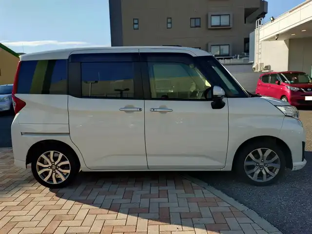 トヨタ ルーミー カスタムG－T 新潟県 2017(平29)年 10.9万km パールホワイトⅢ (株)IDOMが運営する【じしゃロン新潟店】の自社ローン専用車両になります。/こちらは現金またはオートローンご利用時の価格です。自社ローンご希望の方は別途その旨お申付け下さい/純正ナビ（地図SDなし）/CD/DVD視聴可能/フルセグTV視聴可能（走行中視聴可能）/バックカメラ/Bluetooth接続可能/ETC/プッシュスタート/クルーズコントロール/両側パワースライドドア/純正フロアマット/後ろのみコーナーセンサー/横滑り防止装置/衝突被害軽減システム/電動格納ウィンカーミラー/フォグランプ/スマートキー/スペアキー×１
