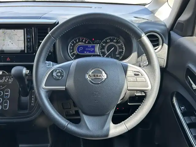 日産 デイズ ルークス ハイウェイスター Gターボ 福島県 2020(令2)年 3.4万km ホワイトソリッド/プレミアムオリーブM ターボ/社外ナビゲーション/型番：AVIC-RW810/【CD/DVD/SD/BT/TV】/アラウンドビューモニター/ドライブレコーダー/ETC/両側電動スライドドア/インテリジェントエマージェンシーブレーキ/車線逸脱警報/クルーズコントロール/アイドリングストップ/シートバックテーブル/リアドアシェード/リアサーキュレーター/LEDオートライト/純正フロアマット