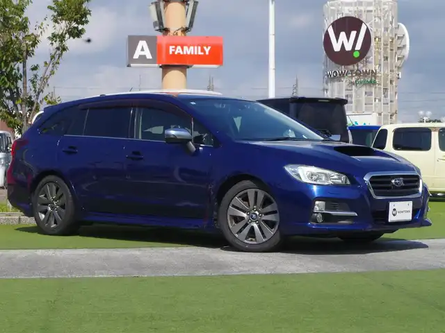 スバル レヴォーグ 1．6GT アイサイト プラウドED 千葉県 2015(平27)年 5.3万km ラピスブルーP アイサイト/SIドライブ/スバルリヤビークルディテクション/社外メモリーナビ/地デジTV/【DVD/CD再生機能　Bluetooth接続】/サイド/バックカメラ/革巻きステアリング/ステアリングスイッチ/パドルシフト/運転席パワーシート/ETC/LEDヘッドライト/フォグライト/ウインカーミラー/純正17インチアルミホイル/サイド/カーテン/ニーエアバッグ/キーレスアクセス