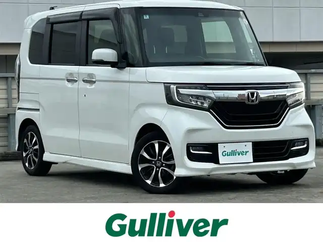 ホンダ Ｎ ＢＯＸ カスタム G L ホンダセンシング 静岡県 2020(令2)年 3.9万km プラチナホワイトパール 社外7インチナビDVD/(SD/Bluetooth/USB)/フルセグTV/スマートキー/クルーズコントロール/片側電動スライド/純正LEDヘッドライト/オートライト/オートハイビーム/純正フロアマット/純正14AW