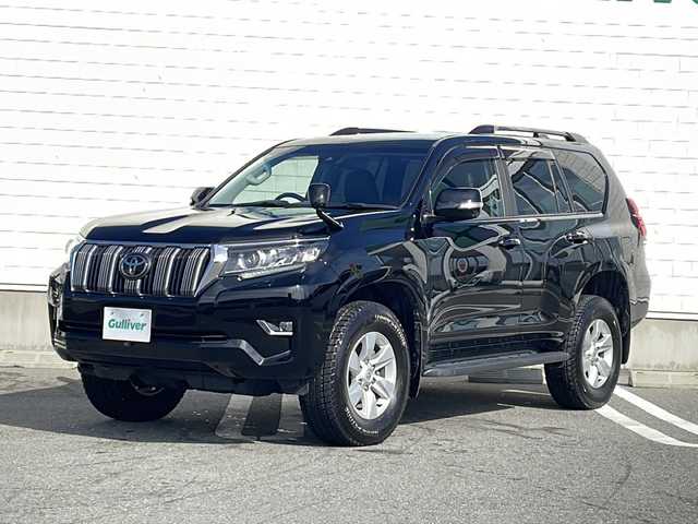トヨタ ランドクルーザー プラド TX 山形県 2021(令3)年 7.7万km ブラック ToyotaSafetySenseP/・プリクラッシュセーフティ/・レーンディパーチャーアラート/・オートマチックハイビーム/・ロードサインアシスト/・先行車発進アラーム	/サンルーフ				/純正ナビ（CD/DVD/Bluetooth/HDMI）/フルセグテレビ/バックカメラ/デジタルインナーミラー/ETC/純正ドライブレコーダー/レーダークルーズコントロール/センターデフロック/コーナーセンサー/ルーフレール/革調シートカバー/LEDヘッドライト/ヘッドランプクリーナー/フォグランプ/ドアバイザー/純正フロアマット/純正ホイール
