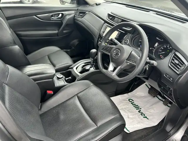 日産 エクストレイル ハイブリッド 20S 山形県 2020(令2)年 6.6万km ダークメタルグレー ４WD/衝突軽減システム/純正メモリナビ/　　【CD　BT　フルセグ　USB　AUX】/バックカメラ/オートライト/フォグランプ/レザーシート/レーンキープ/コーナーセンサー/ダウンヒルアシストコントロール/ドライブレコーダー/純正フロアマット/スマートキー/ETC