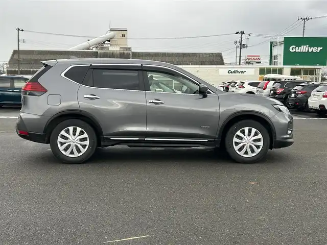 日産 エクストレイル ハイブリッド 20S 山形県 2020(令2)年 6.6万km ダークメタルグレー ４WD/衝突軽減システム/純正メモリナビ/　　【CD　BT　フルセグ　USB　AUX】/バックカメラ/オートライト/フォグランプ/レザーシート/レーンキープ/コーナーセンサー/ダウンヒルアシストコントロール/ドライブレコーダー/純正フロアマット/スマートキー/ETC