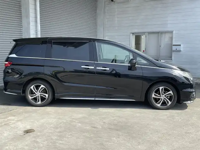ホンダ オデッセイ アブソルート 茨城県 2014(平26)年 9.7万km クリスタルブラックパール (株)IDOMが運営する【じしゃロン水戸店】の自社ローン専用車両になりますこちらは現金またはオートローンご利用時の価格です。自社ローンご希望の方は別途その旨お申付け下さい/純正ナビ　/フルセグ　/バックカメラ/後席モニター/ステアリングスイッチ/クルーズコントロール/パドルシフト/アイドリングストップ/左側スライドドア/オートライト