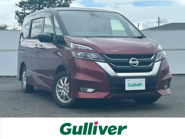 日産 セレナ ハイウェイスター 岩手県 2017(平29)年 5.3万km マルーンレッド 2トーン 4WD/車線逸脱防止支援システム/　・SRSエアバッグ/　・スマートルームミラー/　・踏み間違い衝突防止アシスト/　・インテリジェントパーキング・アシスト/　・進入禁止標識検知/　・ふらつき警報/　・フロントバックソナー/　・電動パーキングブレーキ/　・オートブレーキホールド/エマージェンシーブレーキ/純正メモリナビ/　・DVD/アラウンドビューモニター/バックカメラ/LEDヘッドライト/純正15インチアルミホイール/ステアリングスイッチ/オートエアコン/アイドリングストップ/スマートキー/ETC