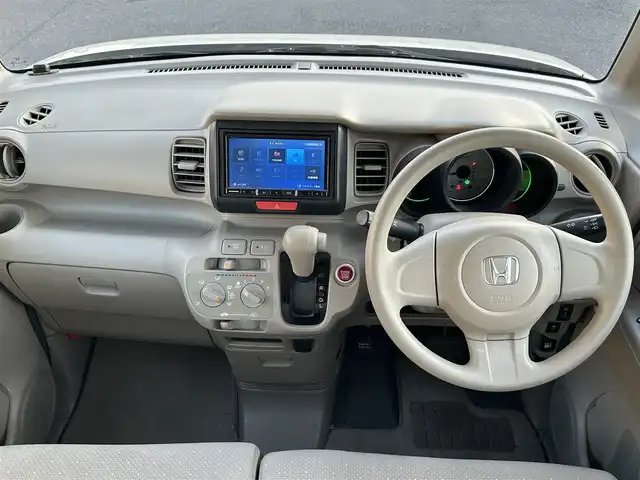 ホンダ Ｎ ＢＯＸ G 茨城県 2012(平24)年 9.8万km ヒダマリアイボリーパール 社外ナビ［AVIC-RZ710］/フルセグ視聴可/両側スライドドア/社外ETC/純正フロアマット