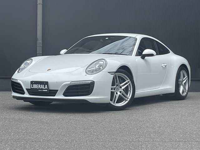 ポルシェ ９１１ カレラ 香川県 2018(平30)年 2.5万km 白 黒革/純正ナビ/パワーシート/シートヒーター/スポーツクロノpkg/スマートキー/電動格納ミラー/オートエアコン/HIDライト/前後コーナーセンサー/純正9インチアルミ/ETC