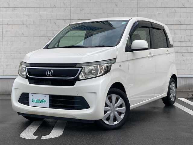 ホンダ Ｎ ＷＧＮ G 静岡県 2014(平26)年 5.7万km プレミアムホワイトパール ホンダ純正ギャザーズナビ（VXM-145C）/   AM FM CD /オートエアコン/スマートキー/プッシュスタート/ハロゲンヘッドライト/ヘッドライトレベライザー/ベンチシート/ドアバイザー/純正フロアマット/ワンオーナー/ETC