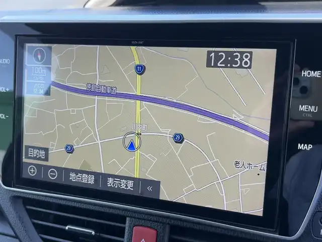 トヨタ ヴォクシー ZS 煌Ⅲ 徳島県 2021(令3)年 3.9万km イナズマスパーキングブラックガラスフレーク ディーラーop10インチナビ/（バックカメラ/フルセグTV/CD/DVD）/純正12インチフリップダウンモニター/両側パワースライドドア/クルーズコントロール/LDA/PKSB/クリアランスソナー/LEDヘッドライト/オートライト/純正16AW/純正フロアマット/ETC2.0/スペアキー