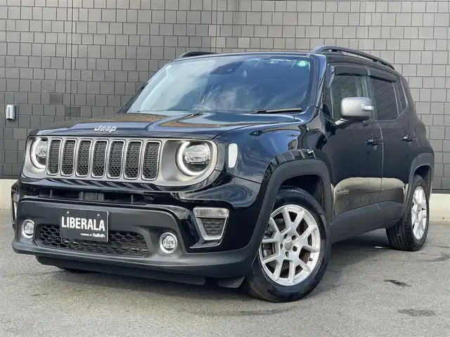 クライスラー・ジープ ジープ レネゲード リミテッド 静岡県 2021(令3)年 2.9万km ブラック ワンオーナー/Uconnectナビ/CarPlay対応/ACC/黒革シート/LKA/BSM/PDC/バックカメラ/電動シート/シートヒーター（フロント）/ステアリングヒーター/純正ドライブレコーダー