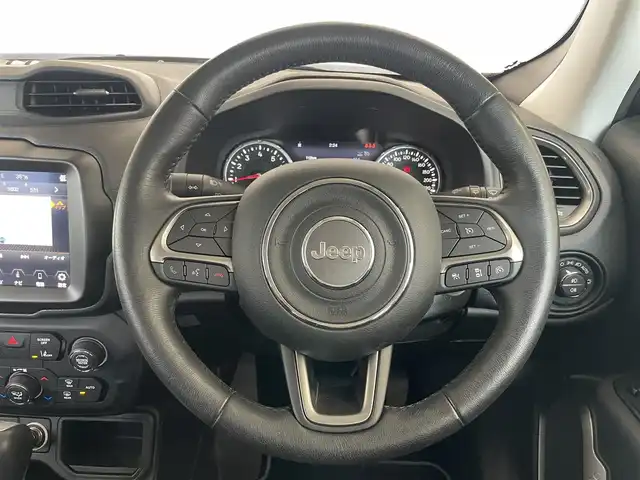クライスラー・ジープ ジープ レネゲード リミテッド 静岡県 2021(令3)年 2.9万km ブラック ワンオーナー/Uconnectナビ/CarPlay対応/ACC/黒革シート/LKA/BSM/PDC/バックカメラ/電動シート/シートヒーター（フロント）/ステアリングヒーター/純正ドライブレコーダー