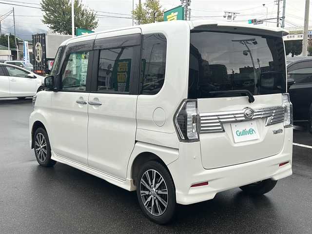 ダイハツ タント カスタムX トップED LTD SAⅢ 長野県 2018(平30)年 2.7万km パールホワイトⅢ 純正ナビ/（NMZK-W68D）/全周囲カメラ/バックカメラ/ステアリングスイッチ/BluetoothAudio/フルセグTV（走行中可）/純正14インチアルミホイール/両側パワースライドドア/オートマチックハイビーム/衝突軽減ブレーキ/ハーフレザーシート/アイドリングストップ/社外前後ドラレコ/LEDヘッドライト/オートライト/横滑り防止/ウインカーミラー/純正エアロ/Wエアバッグ/スマートキー