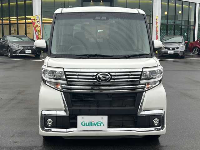 ダイハツ タント カスタムX トップED LTD SAⅢ 長野県 2018(平30)年 2.7万km パールホワイトⅢ 純正ナビ/（NMZK-W68D）/全周囲カメラ/バックカメラ/ステアリングスイッチ/BluetoothAudio/フルセグTV（走行中可）/純正14インチアルミホイール/両側パワースライドドア/オートマチックハイビーム/衝突軽減ブレーキ/ハーフレザーシート/アイドリングストップ/社外前後ドラレコ/LEDヘッドライト/オートライト/横滑り防止/ウインカーミラー/純正エアロ/Wエアバッグ/スマートキー