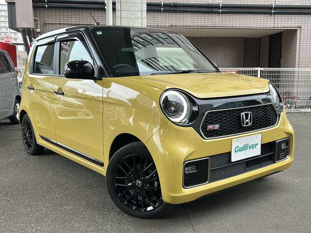 ホンダ Ｎ ＯＮＥ RS 道央・札幌 2024(令6)年 0.7万km 黄 純正オーディオ(FM、AM/CD)/純正フロアマット/シートヒーター前席/コーナーセンサー/横滑り防止/レーンアシスト/衝突被害軽減システム/オートライト/電動パーキングブレーキ/積み込みタイヤ(スタッドレス)/ブレイクホールドシステム/電動格納ミラー/バックカメラ/プッシュスタート