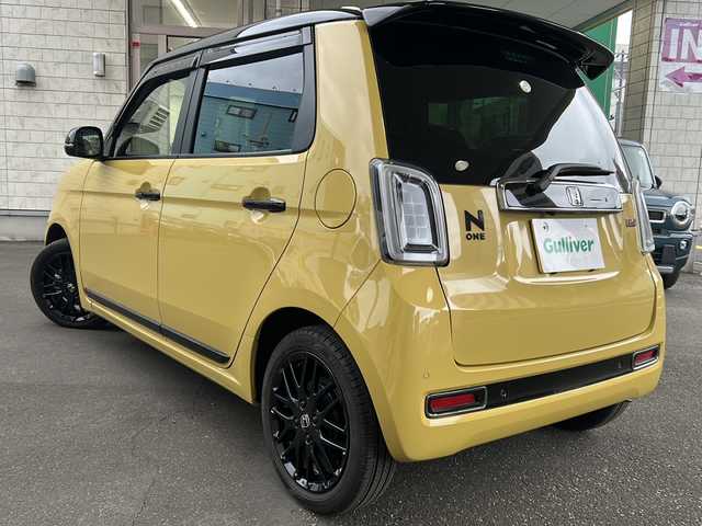 ホンダ Ｎ ＯＮＥ RS 道央・札幌 2024(令6)年 0.7万km 黄 純正オーディオ(FM、AM/CD)/純正フロアマット/シートヒーター前席/コーナーセンサー/横滑り防止/レーンアシスト/衝突被害軽減システム/オートライト/電動パーキングブレーキ/積み込みタイヤ(スタッドレス)/ブレイクホールドシステム/電動格納ミラー/バックカメラ/プッシュスタート
