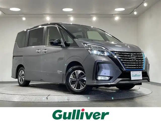 日産 セレナ e－パワー ハイウェイスター V 愛知県 2022(令4)年 6万km ダークメタルグレー/ダイヤモンドブラック 純正１０インチナビ/プロパイロット/アラウンドビューモニター/フリップダウンモニター/両側パワースライドドア/ハンズフリーオートスライドドア/衝突軽減ブレーキ/ブラインドスポットモニター/クリアランスソナー/車線逸脱警報/ハンドルヒーター/シートヒーター/電動パーキングブレーキ/ブレーキホールド/デジタルインナーミラー/ドライブレコーダー/ビルトインETC/アクセサリーソケット/ISOFIX/純正15インチアルミホイール